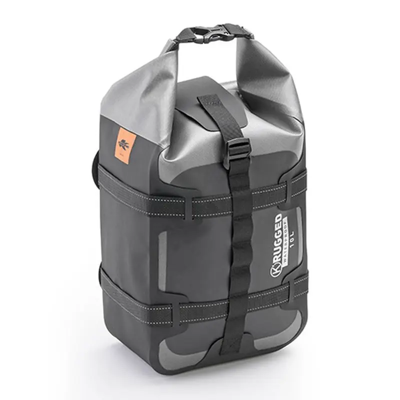 KAPPA brašna na sedadlo / nosič 10L 100% voděodolná barva černo-stříbrná (K' RUGGED) (31X22X13cm) ( )