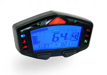 KOSO univerzální závodní tachometr MINI model DB-03 R (rychlost, otáčky, převody) (EL) (KOSO univerzální závodní tachometr MINI model DB-03 R)