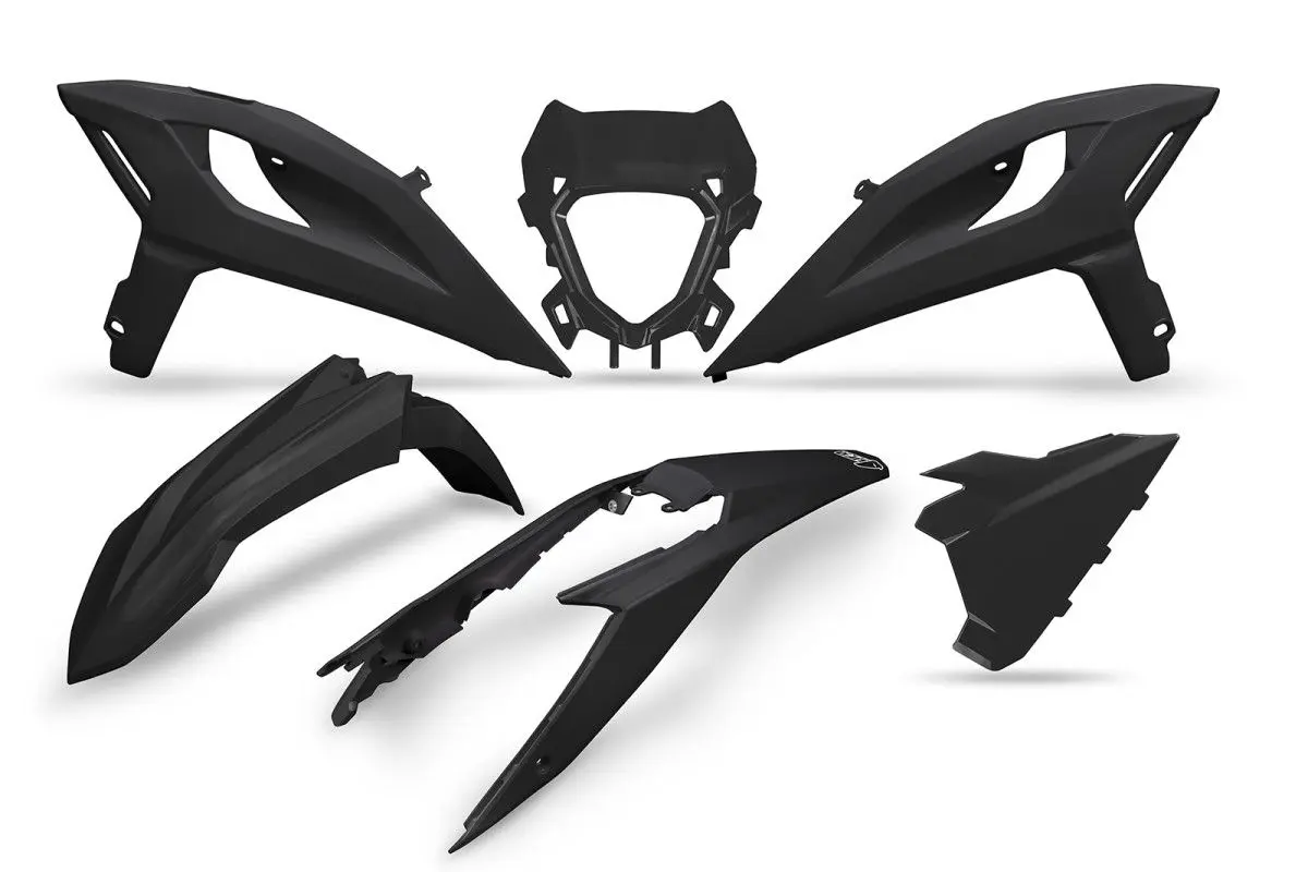 UFO kompletní sada plastů BETA RR 2T/4T 250 / 300 / 350 / 400 / 450 25-26 barva černá (UFO kompletní sada plastů BETA RR 2T/4T 250 / 300 / 350 / 400)