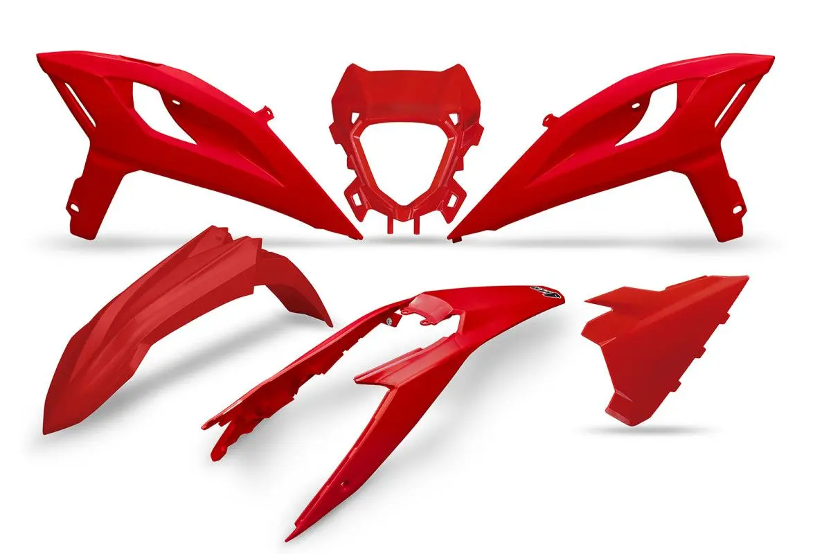 UFO kompletní sada plastů BETA RR 2T/4T 250 / 300 / 350 / 400 / 450 25-26 barva červená (UFO kompletní sada plastů BETA RR 2T/4T 250 / 300 / 350 /)
