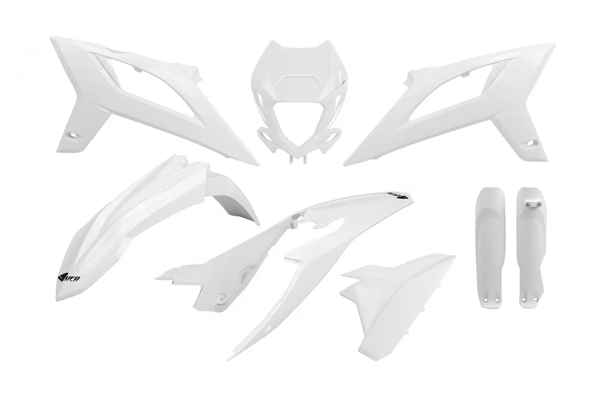 UFO kompletní sada plastů (FULL KIT) s kryty tlumičů BETA RR 2T/4T 250 / 300 / 350 / 400 / 450 25-26 barva bílá ( )