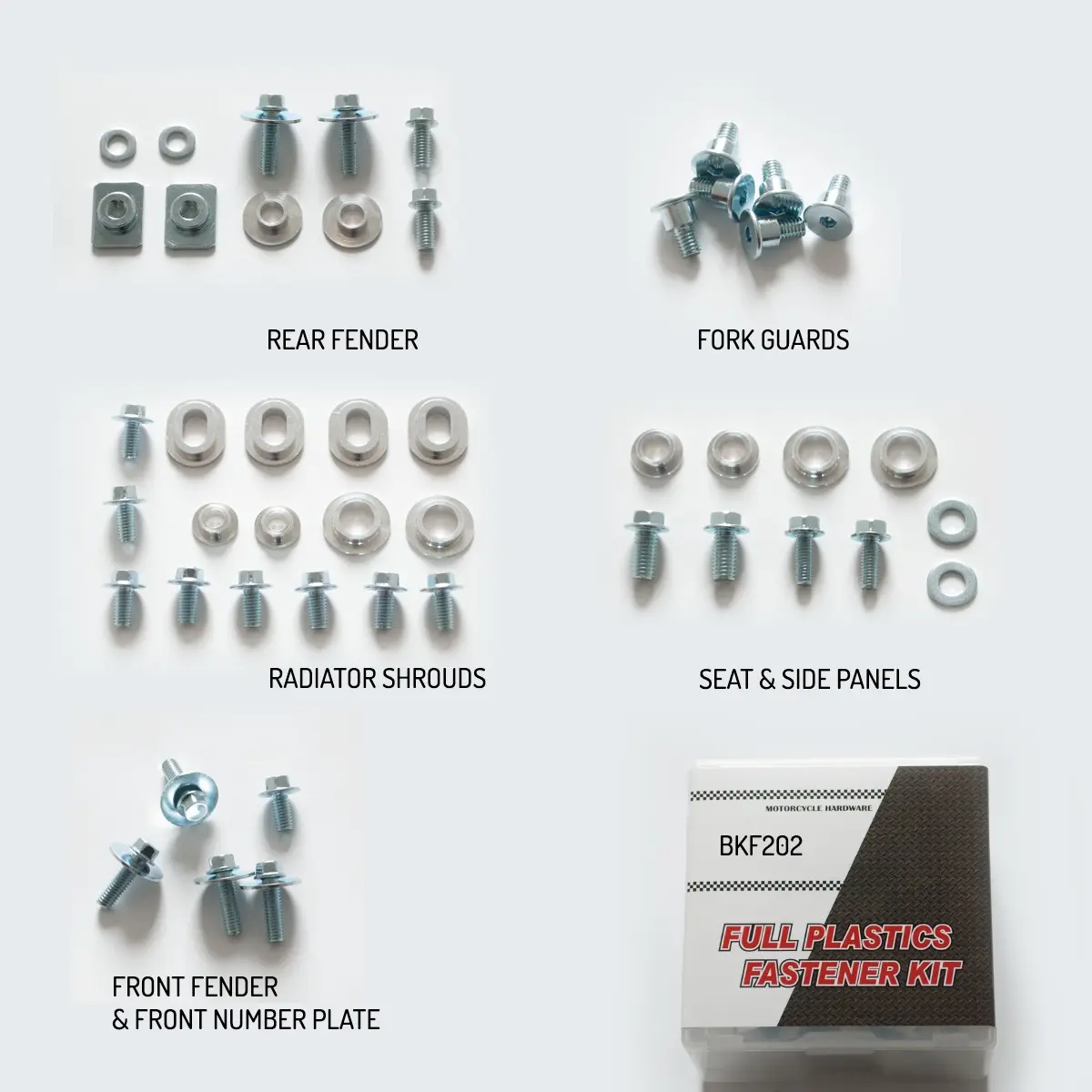 ACCEL sada šroubů do kapotáže YAMAHA YZF 250 10-13, WR 450F 12-14 (BKF-202) ( )