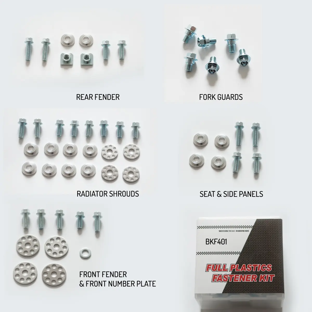 ACCEL sada šroubů do kapotáže SUZUKI RMZ 250 10-14, RMZ 450 08-14 (BKF-401) ( )