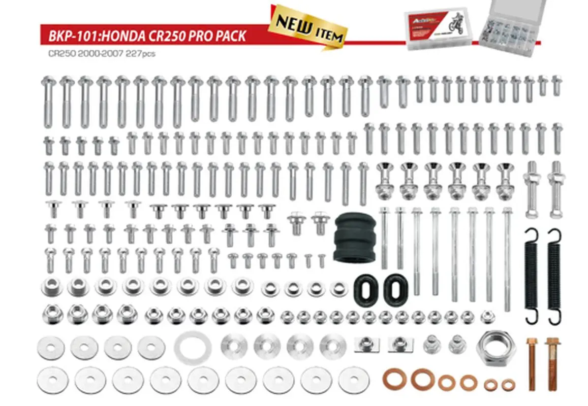 ACCEL sada šroubů PRO PACK FACTORY 2T (velká) HONDA CR 250 00-07 ( )