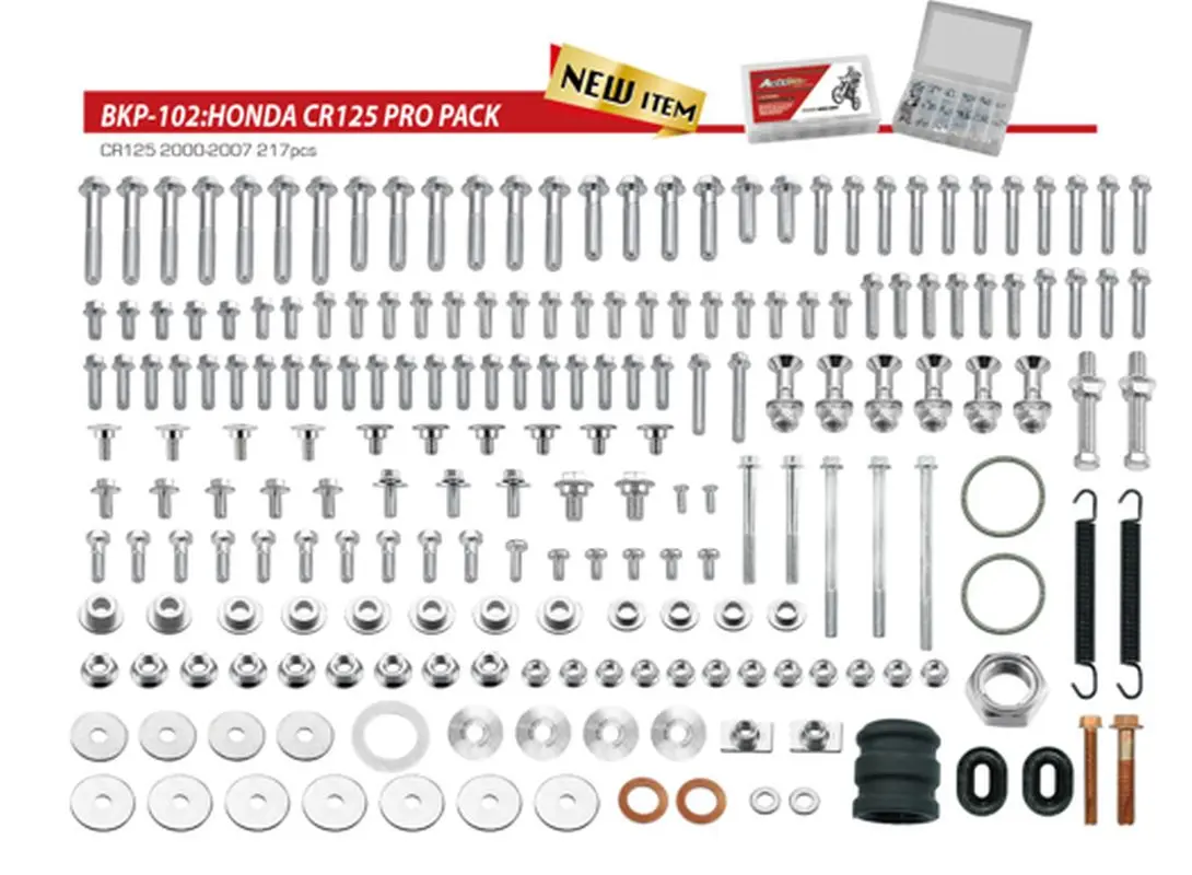 ACCEL sada šroubů PRO PACK FACTORY 2T (velká) HONDA CR 125 00-07 (ACCEL sada šroubů PRO PACK FACTORY 2T (velká) HONDA CR 125 00-07)