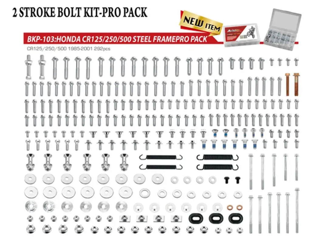 ACCEL sada šroubů PRO PACK FACTORY 2T (velká) HONDA CR 125/250/500 85-01 ( )