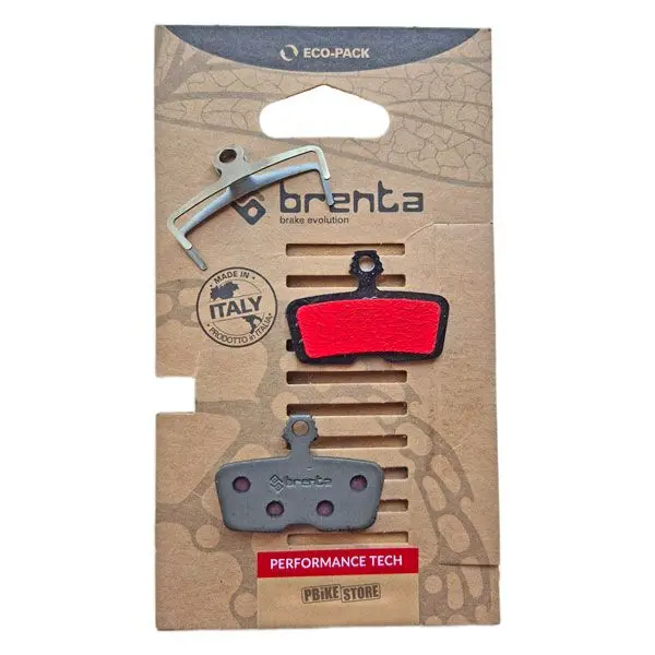 BRENTA BIKE brzdové destičky organické MTB / silniční polokovové vhodné pro AVID CODE (2011-2014) CODE R, SRAM CODE RSC / R (2017), GUIDE RE BR123
