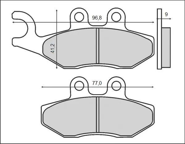 BRENTA brzdové destičky KH353 (organické) APRILIA / PIAGGIO / VESPA / DERBI přední (BRENTA brzdové destičky KH353 (organické) APRILIA / PIAGGIO /)