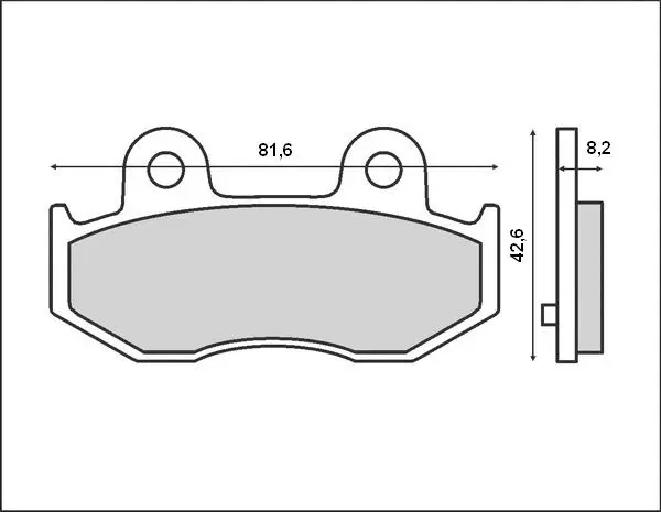 BRENTA brzdové destičky KH411 (organické) SUZUKI AN 250 98-08; AN 400 98-09 zadní (BRENTA brzdové destičky KH411 (organické) SUZUKI AN 250 98-08; AN)