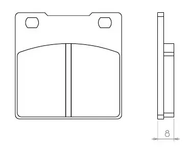 BRENTA brzdové destičky KH063 (organické) SUZUKI GS/GSX/GSF/GSXR/RF/SV- zadní (BRENTA brzdové destičky KH063 (organické) SUZUKI)