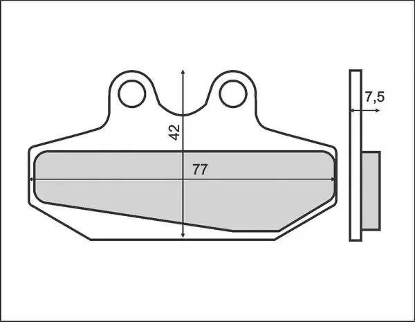 BRENTA brzdové destičky KH167 (organické) (BRENTA brzdové destičky KH167 (organické))