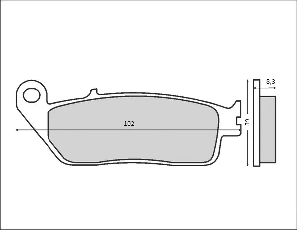 BRENTA brzdové destičky KH226 / KH142 (organické) ( )