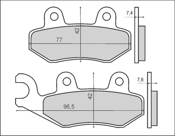 BRENTA brzdové destičky KH135 / KH214 (organické) (BRENTA brzdové destičky KH135 / KH214 (organické))