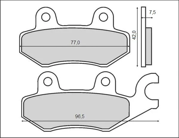 BRENTA brzdové destičky KH165 / KH215 (organické) (BRENTA brzdové destičky KH165 / KH215 (organické))