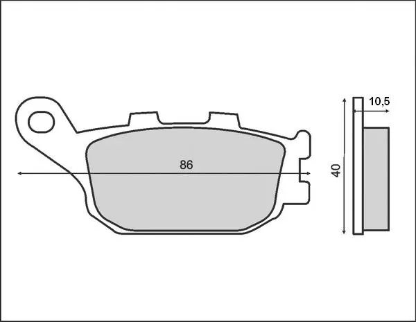 BRENTA brzdové destičky KH140 (organické) ( )