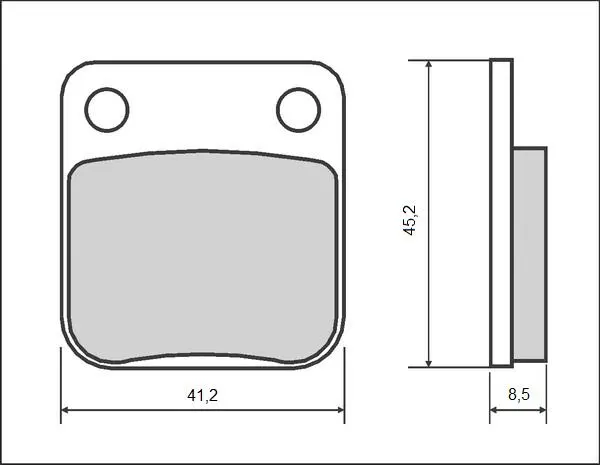 BRENTA brzdové destičky KH054 / KH257 (organické) ( )