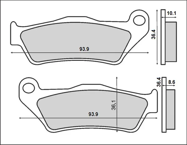 BRENTA brzdové destičky KH363 (organické) BMW (BRENTA brzdové destičky KH363 (organické) BMW)