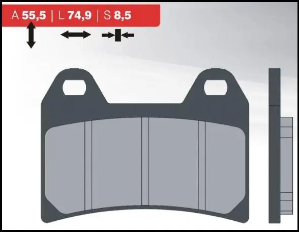 BRENTA brzdové destičky KH244 (organické) BREMBO přední (BRENTA brzdové destičky KH244 (organické) BREMBO přední)