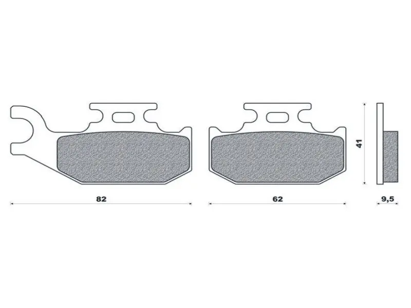 BRENTA brzdové destičky KH317 / KH414 (organické) (tloušťka 9,5mm) (BRENTA brzdové destičky KH317 / KH414 (organické) (tloušťka 9,5mm))