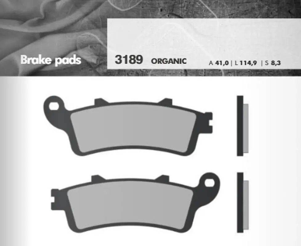 BRENTA brzdové destičky KH261 / KH281 (tloušťka 8,3mm) (FT 3189) (BRENTA brzdové destičky KH261 / KH281 (tloušťka 8,3mm) (FT 3189))
