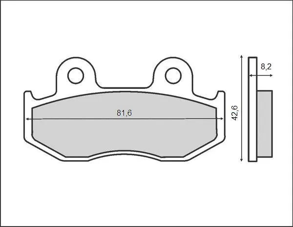 BRENTA brzdové destičky KH323/2 (organické) (nahrazuje BR3034 B) ( )