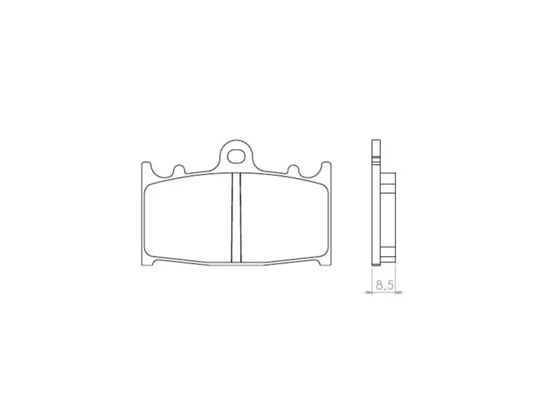 BRENTA brzdové destičky KH158 sintrované zlaté přední (FT 4062) (BRENTA brzdové destičky KH158 sintrované zlaté přední (FT 4062))