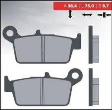 BRENTA brzdové destičky KH131 sintrované barva zlatá (FT 4087) (BRENTA brzdové destičky KH131 sintrované barva zlatá (FT 4087))