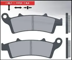 BRENTA brzdové destičky KH324 sintrované barva zlatá (FT 4096) (BRENTA brzdové destičky KH324 sintrované barva zlatá (FT 4096))