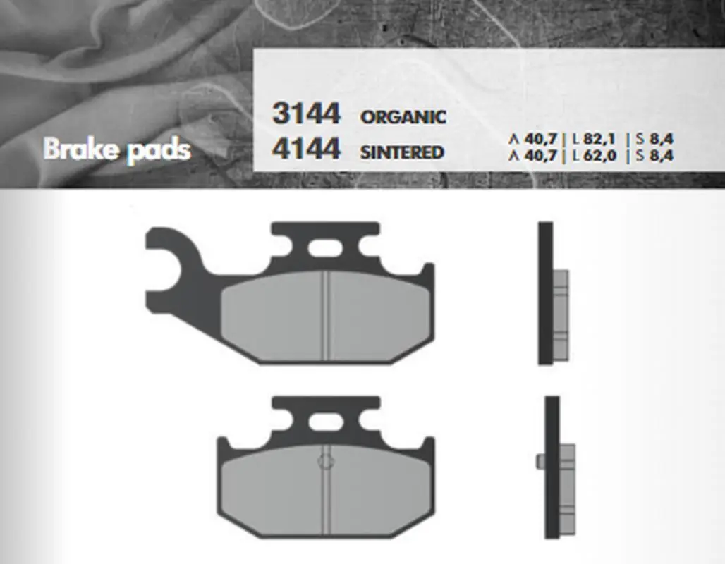 BRENTA brzdové destičky KH428 (YFM700 RAPTOR 06-12 zadní), sintrované barva zlatá (FT 4144) (BRENTA brzdové destičky KH428 (YFM700 RAPTOR 06-12)