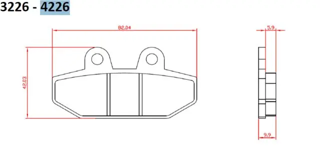 BRENTA brzdové destičky KH710 sintrované barva zlatá HARLEY-DAVIDSON 1750/1870 18-20, zadní (FT 4226) (BRENTA brzdové destičky KH710 sintrované barva)
