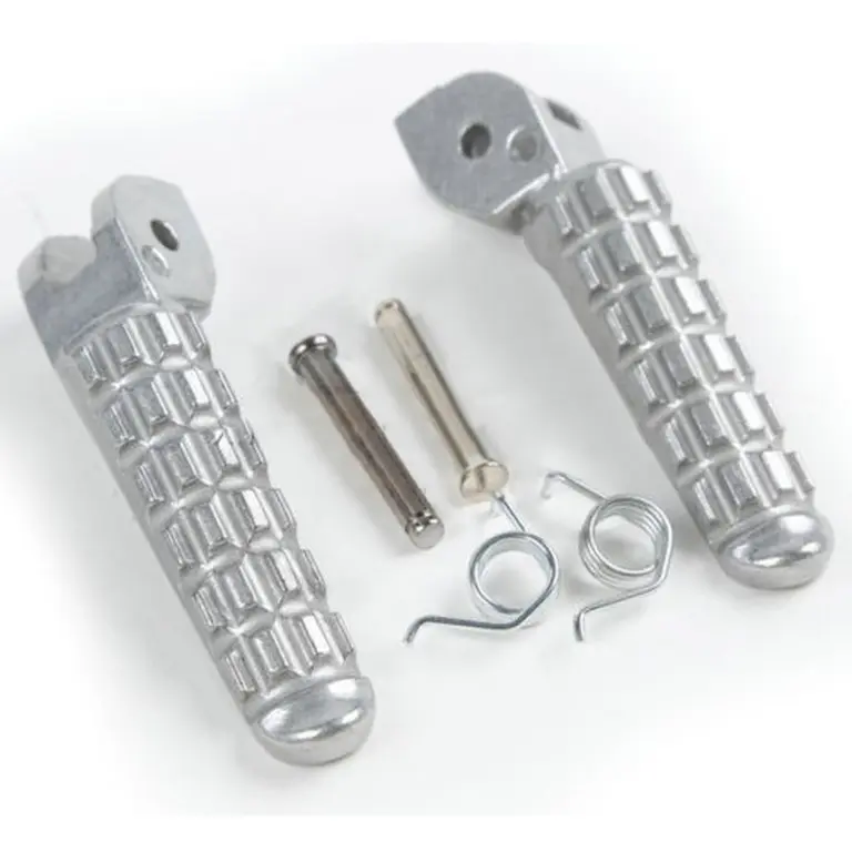 BIKETEC PARTS sada stupaček řidiče kompletní s upevněním DUCATI MONSTER 696/796 09-13 barva stříbrná (BIKETEC PARTS sada stupaček řidiče kompletní s)
