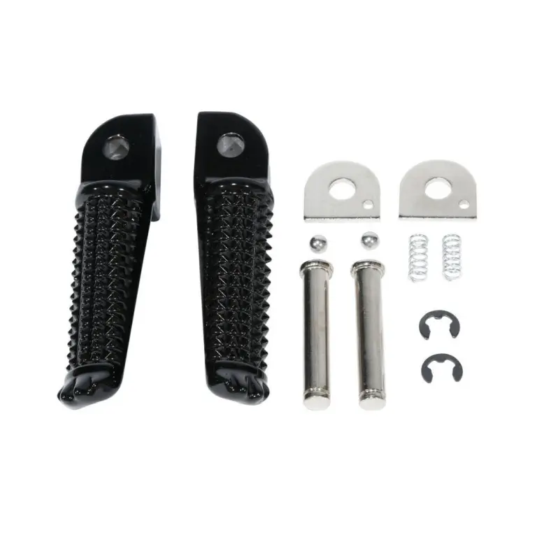 BIKETEC PARTS sada stupaček pasažéra kompletní s upevněním YAMAHA FZR 600 94-95, YZF 600R 97-03 barva černá (BIKETEC PARTS sada stupaček pasažéra)