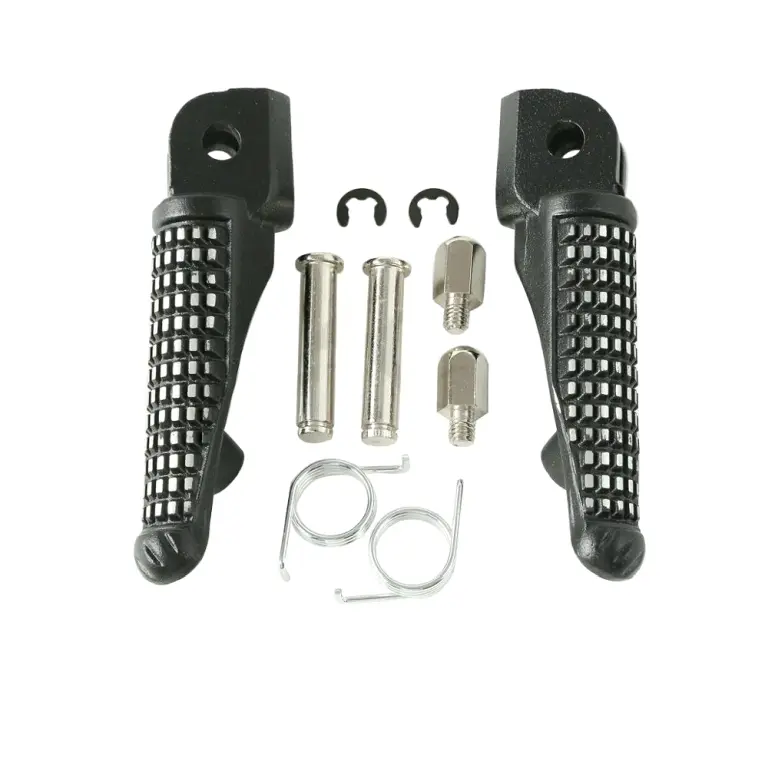 BIKETEC PARTS sada stupaček řidiče kompletní s upevněním KAWASAKI ZX-10R 11-17 barva černá (BIKETEC PARTS sada stupaček řidiče kompletní s upevněním)