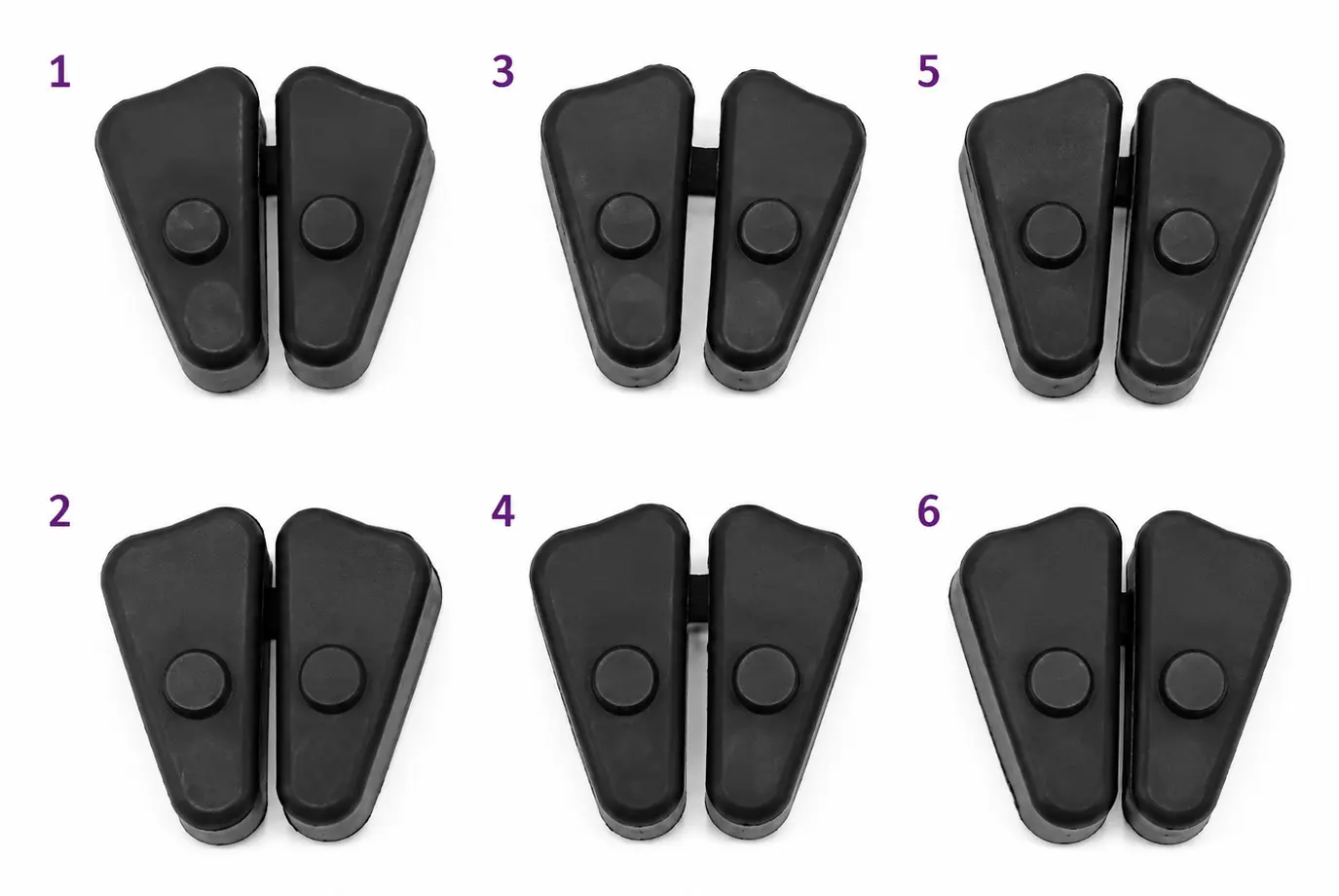 BIKETEC SADA GUMOVÝCH DORAZŮ UNAŠEČE HONDA CBR 600 F4/CBR 600RR/CBR 929/CBR 954/CBR 1000RR/VTR 1000 (BIKETEC SADA GUMOVÝCH DORAZŮ UNAŠEČE HONDA CBR)