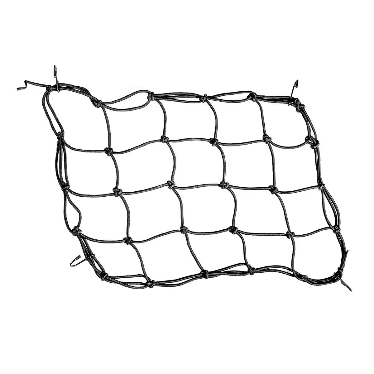 BIKETEC síťka na zavazadla (pavouk) 4mm X 25 cm X 25 cm, 4 silné háky, barva černá (BIKETEC síťka na zavazadla (pavouk) 4mm X 25 cm X 25 cm, 4 silné)