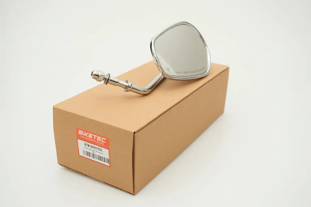 BIKETEC PARTS zrcátko univerzální chromované HARLEY DAVIDSON levé (BIKETEC PARTS zrcátko univerzální chromované HARLEY DAVIDSON levé)