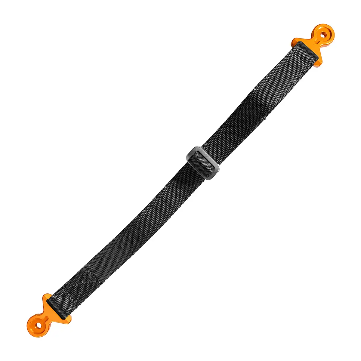 BIKETEC textilní pásek na vytahování motocyklu KTM/HUSQVARNA/GASGAS (na šrouby M6) 530mm X 2,5mm X 25mm barva černá/oranžová ( )