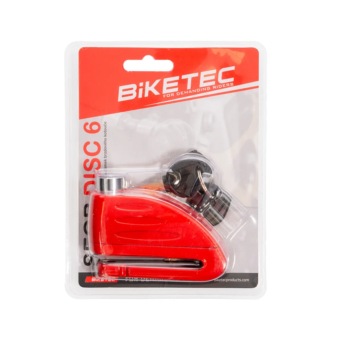 BIKETEC SEQR zámek brzdového kotouče- čep 16mm, rozměr: 98,5mm X 53,6mm, 3klíče ( )
