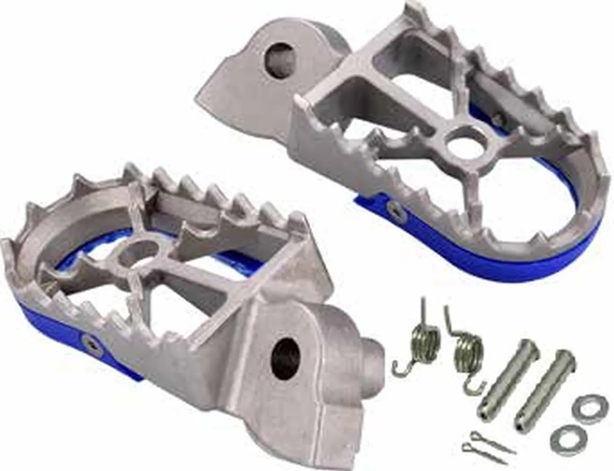 BUZZETTI stupačky řidiče YAMAHA YZ 65/85 18-22; YZ 125/250 99-22; YZ250/400/426/450F 99-22; WR250/400/426/450 98-22 ( nerez v kompletu s montážní