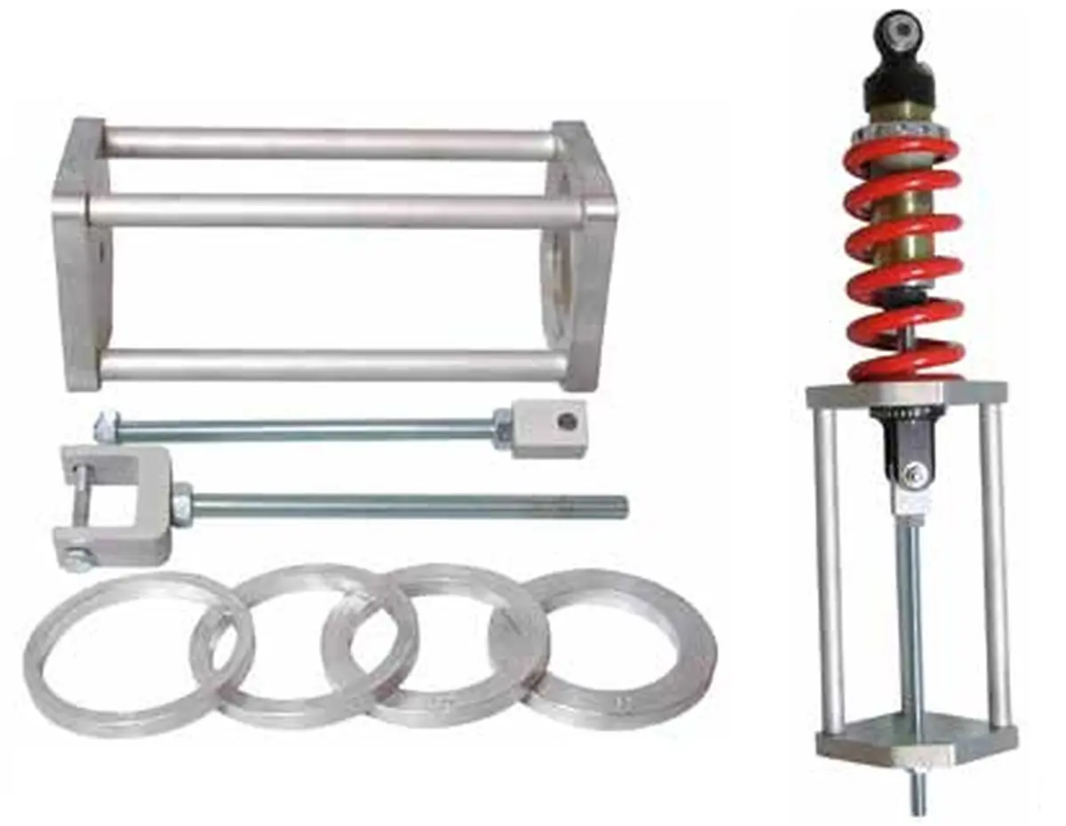 BUZZETTI nářadí na stlačování pružin tlumičů s adaptéry 60mm / 66mm / 72mm / 75mm (BUZZETTI nářadí na stlačování pružin tlumičů s adaptéry 60mm /)