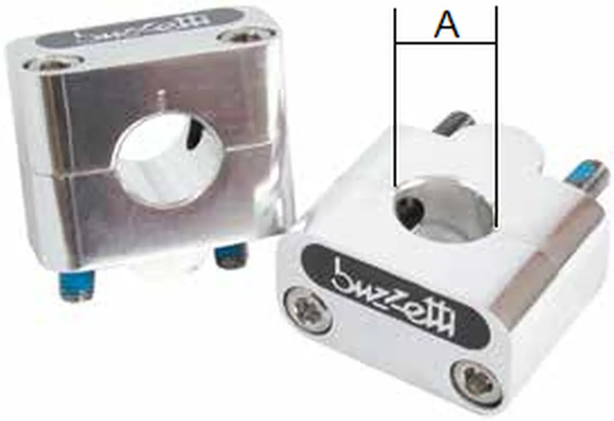 BUZZETTI držáky/zvedáky řídítek (22,2mm) barva stříbrná (BUZZETTI držáky/zvedáky řídítek (22,2mm) barva stříbrná)