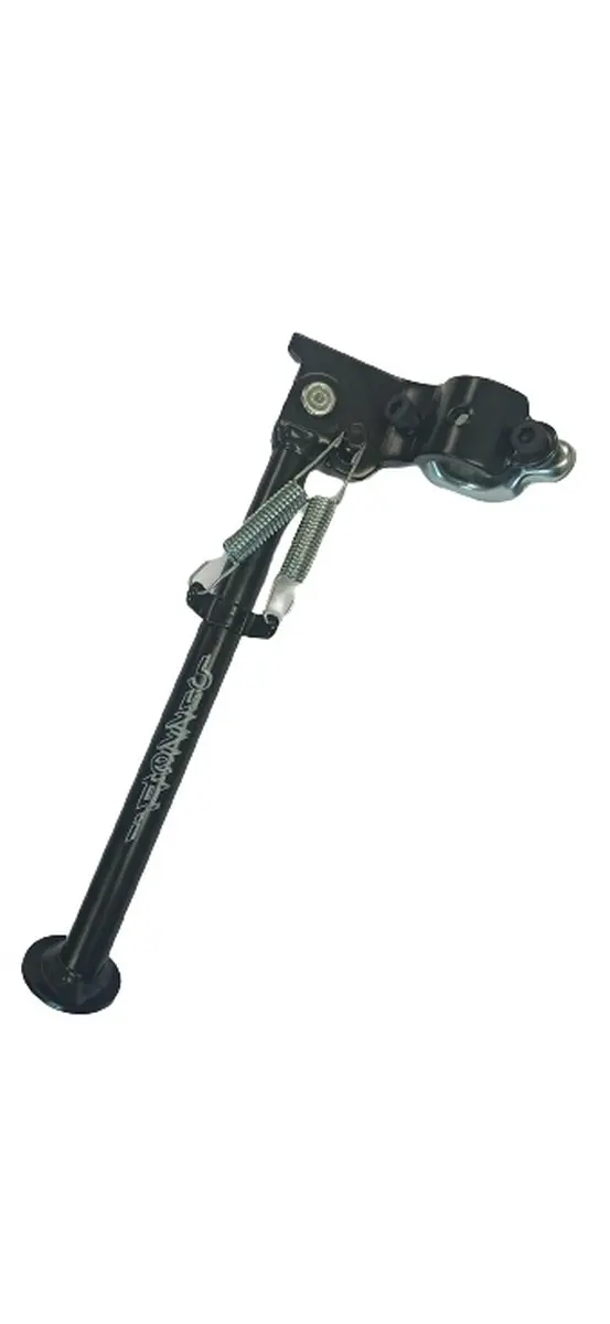 BUZZETTI boční stojan noha levá strana univerzální 250mm upevnění do rámu D.26-32mm barva černá (BUZZETTI boční stojan noha levá strana univerzální)