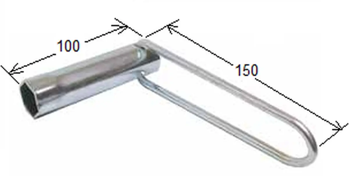 BUZZETTI klíč na zapalovací svíčky 21mm X 100mm (BUZZETTI klíč na zapalovací svíčky 21mm X 100mm)