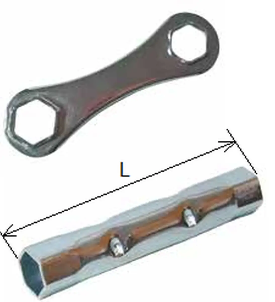 BUZZETTI klíč na zapalovací svíčky s dvojitým šestihranem 16/18mm 140mm (BUZZETTI klíč na zapalovací svíčky s dvojitým šestihranem 16/18mm 140mm)