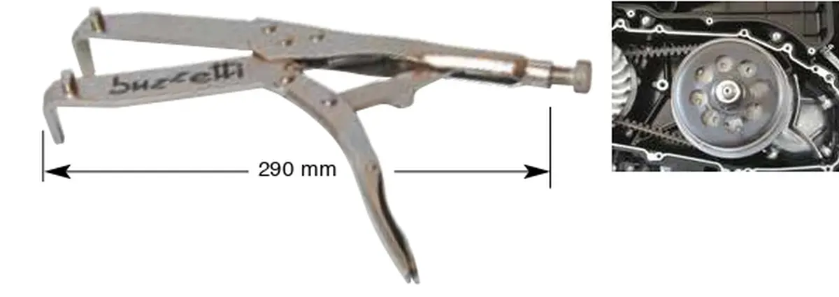 BUZZETTI nářadí klíč rukojeť blokace pro blokování magneta/spojkového koše (BUZZETTI nářadí klíč rukojeť blokace pro blokování magneta/spojkového)
