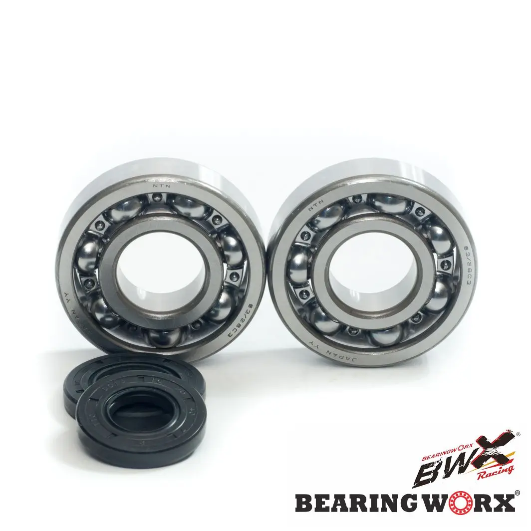 BEARING WORX ložiska klikové hřídele s těsněním KAWASAKI KX 250 87-01 (NTN) vyrobeno v Japonsku (24-1010) (BEARING WORX ložiska klikové hřídele s)