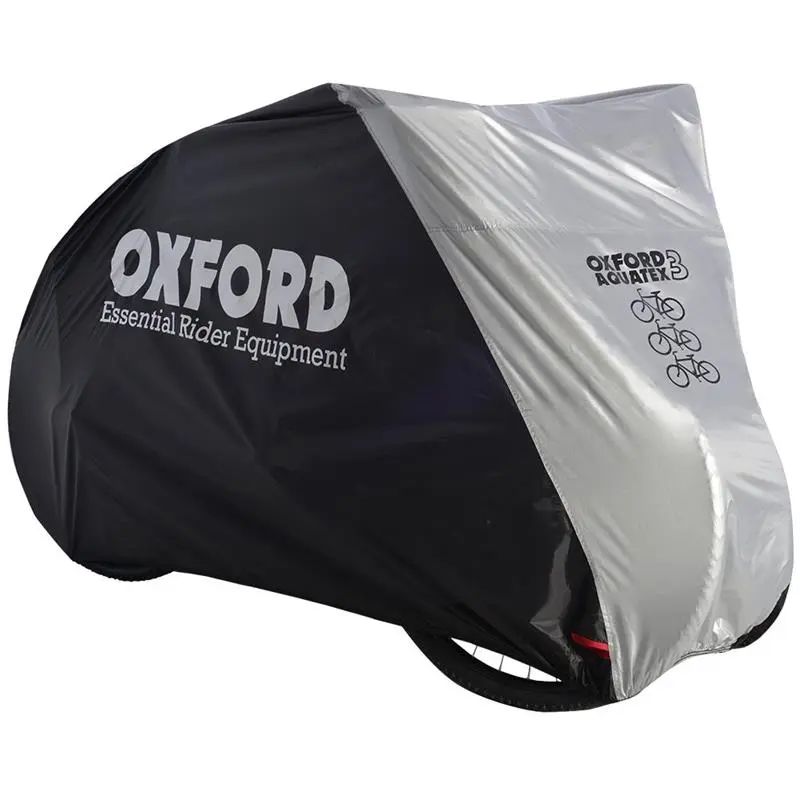 OXFORD AQUATEX cyklistický voděodolný kryt na tři jízdní kola barva šedá/černá ( )