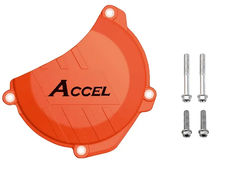ACCEL kryt spojky (plastový) KTM SXF250 16-, SXF350 16 barva oranžová (ACCEL kryt spojky (plastový) KTM SXF250 16-, SXF350 16 barva oranžová)