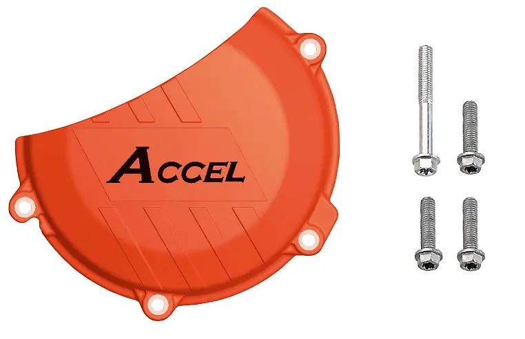 ACCEL kryt spojky (plastový) KTM SXF450 16-, barva oranžová (ACCEL kryt spojky (plastový) KTM SXF450 16-, barva oranžová)