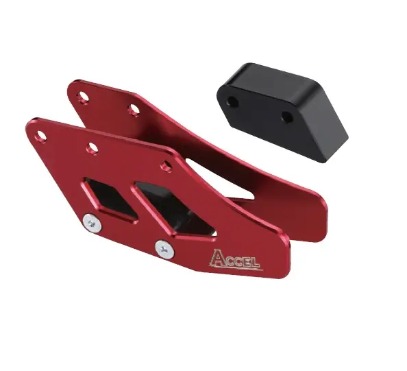 ACCEL vodítko řetězu kompletní HONDA CR 90-04, CRF 250/450 02-04 barva červená ( )